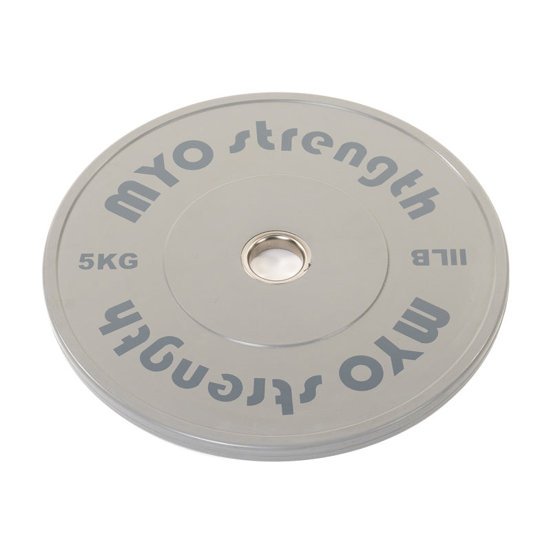 MYO Olympic Solid Rubber Coloured Bumper Plates - x2 Weights (Pair)
