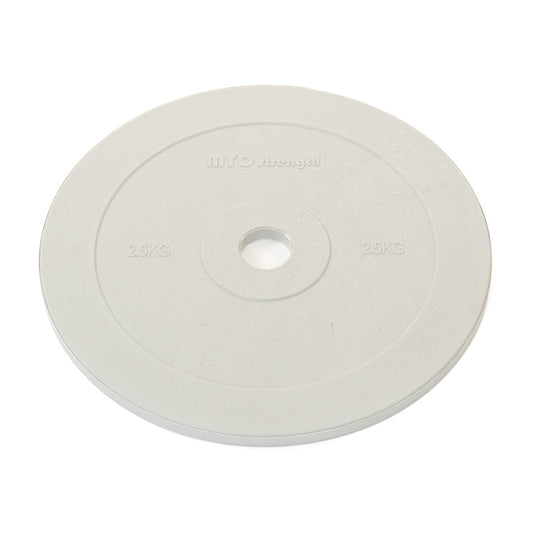 MYO Olympic Solid Rubber Coloured Bumper Plate - 2.5 Kg Weight (Single plate)